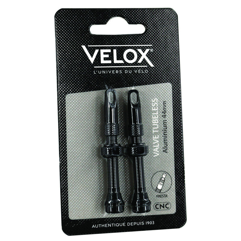 Velox Ventil Tubeless Presta 60mm Aluminium schwarz (2Stk)