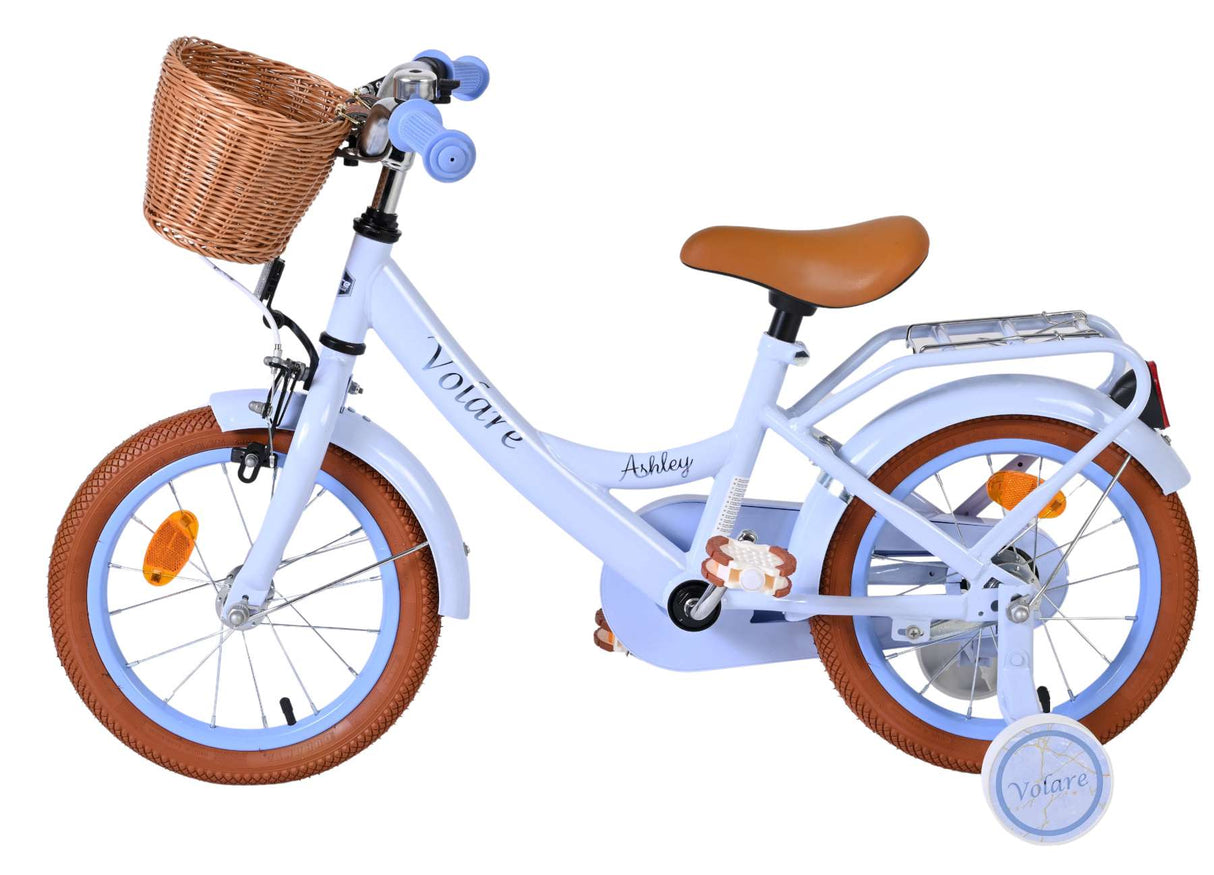 Volare Ashley Kinderfahrrad – Mädchen – 14 Zoll – Pastellblau
