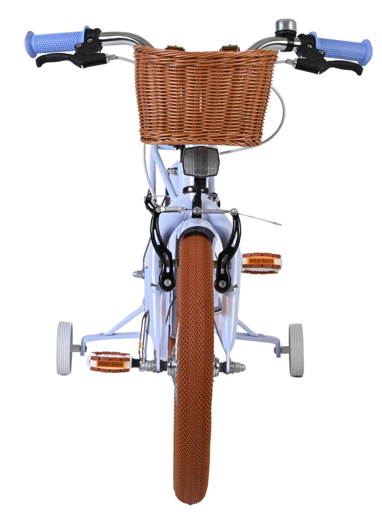 Volare Ashley Kinderfahrrad – Mädchen – 16 Zoll – Pastellblau – zwei Handbremsen