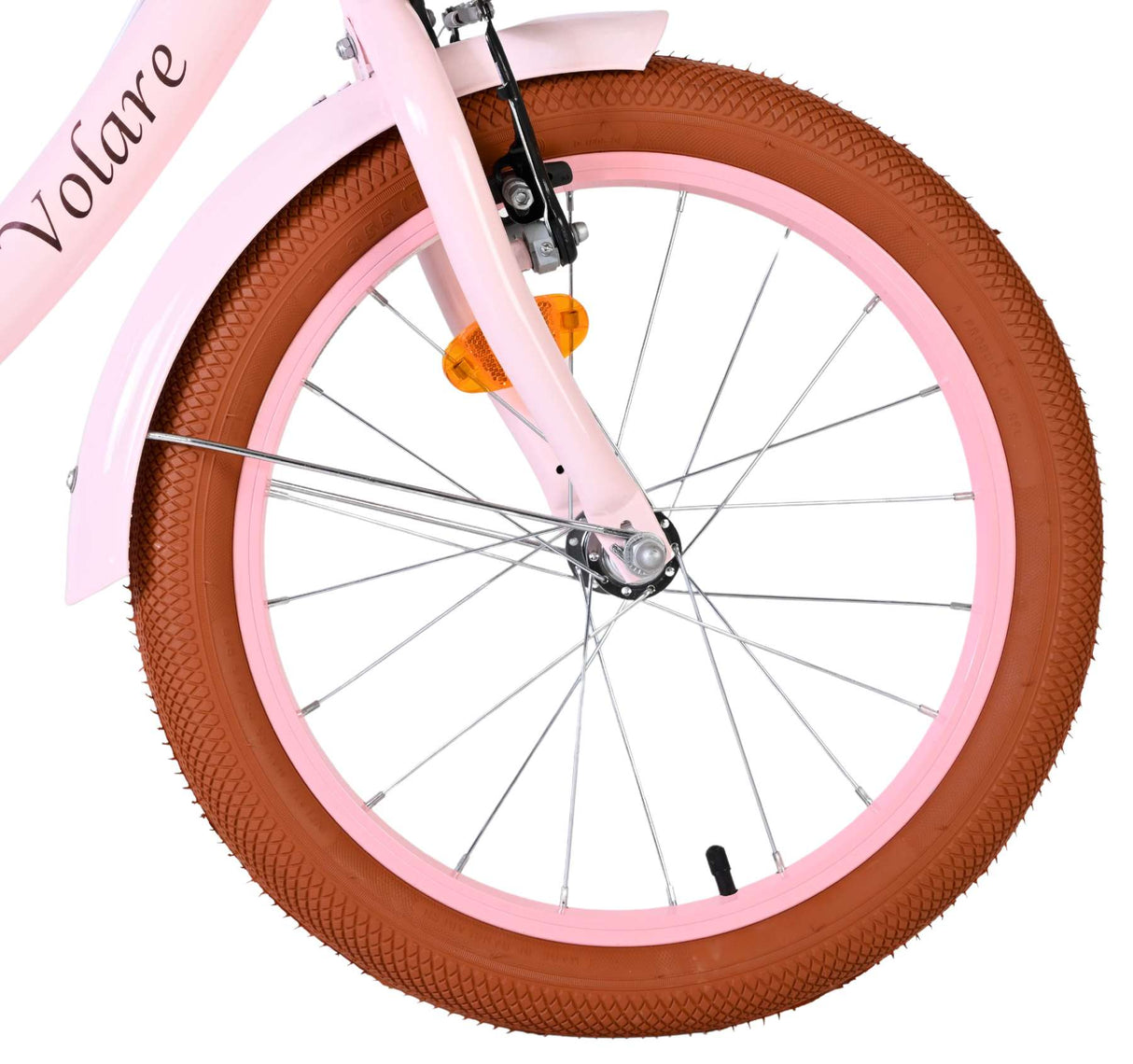 Volare Ashley Kinderfahrrad – Mädchen – 18 Zoll – Pink – zwei Handbremsen