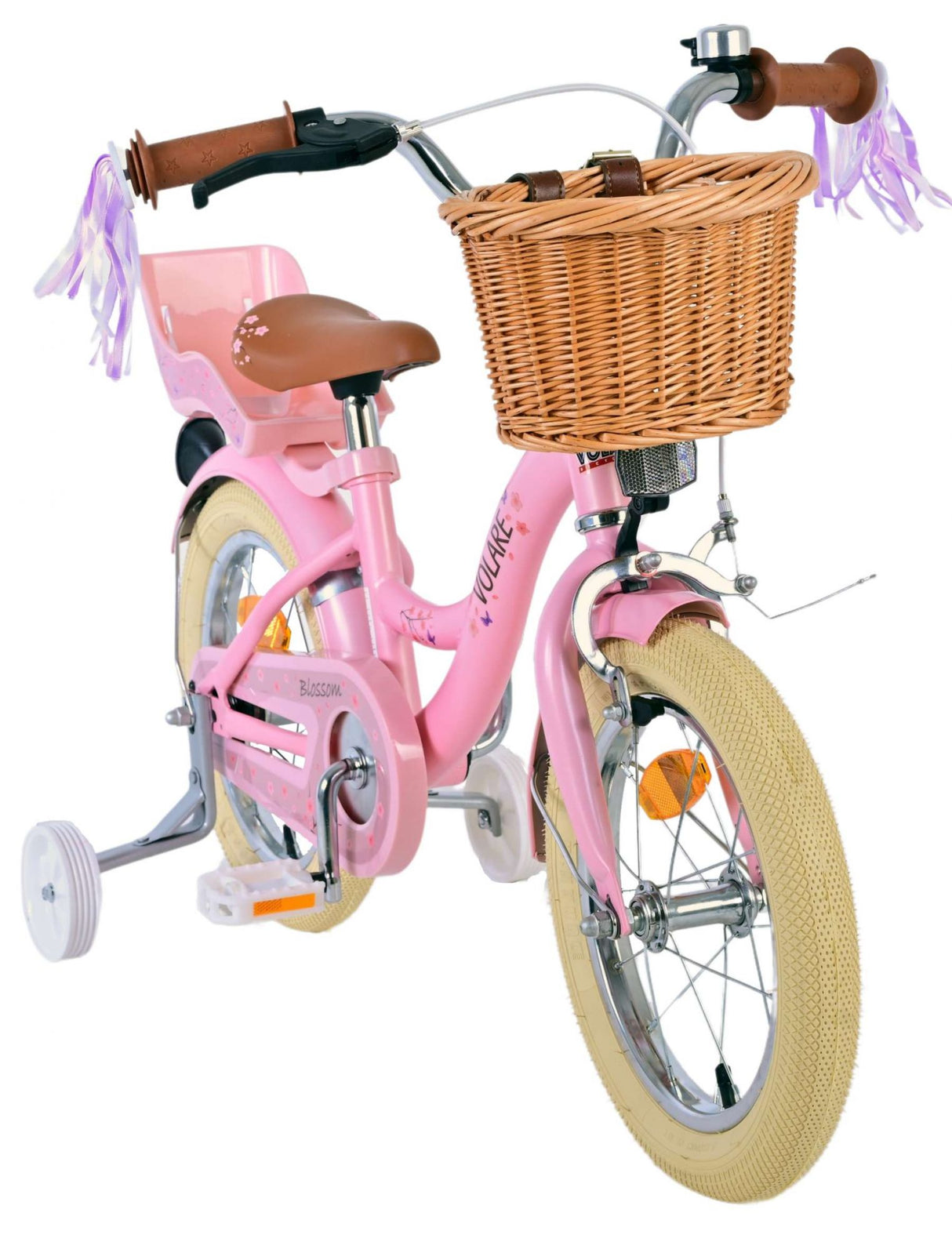 Volare Blossom Children's Bicycle Girls 14 Zoll rosa