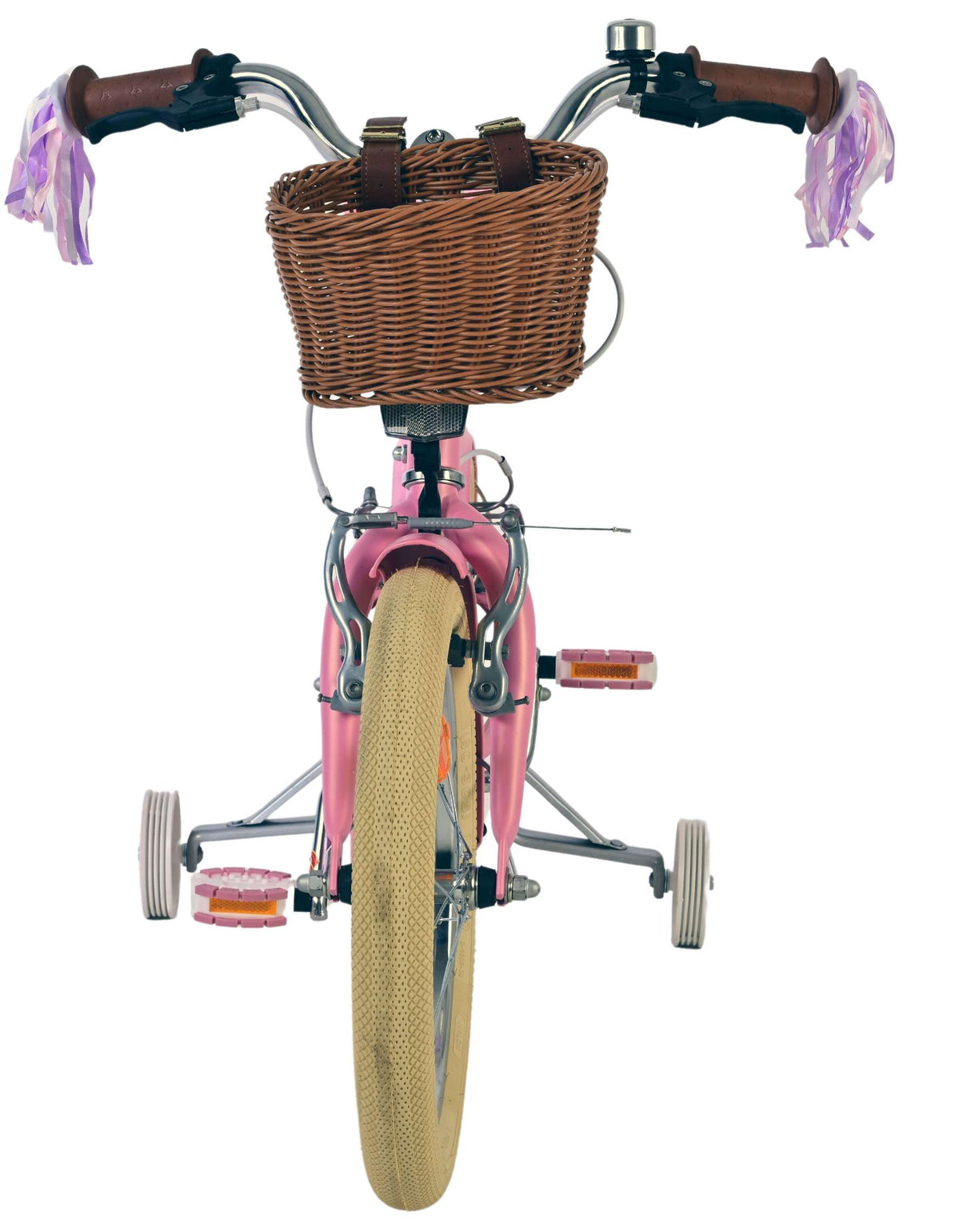 Volare Blossom Kinderfahrrad – Mädchen – 16 Zoll – Pink – zwei Handbremsen