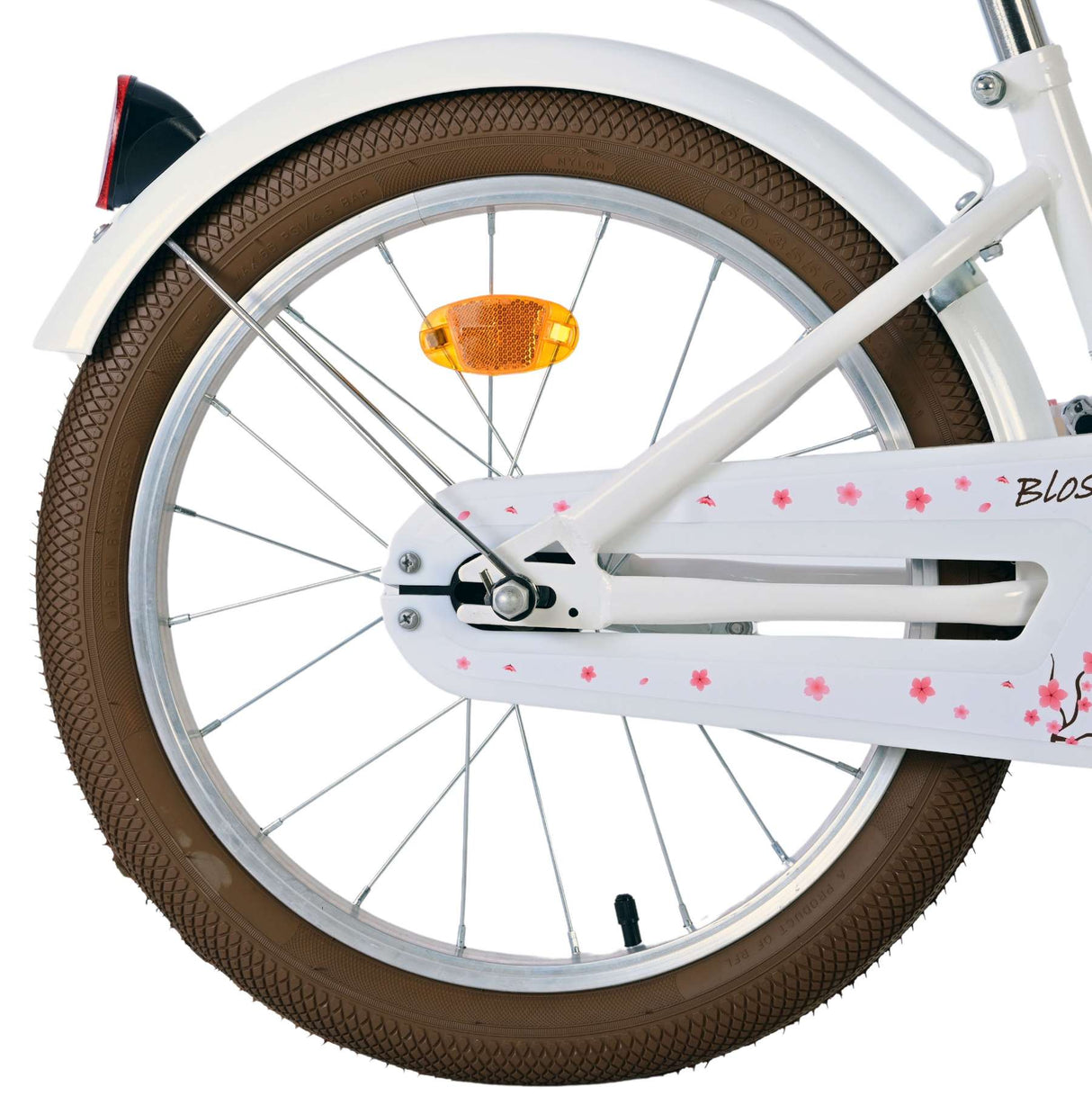 Volare Blossom Kinderfahrrad - Mädchen - 18 Zoll - Weiß
