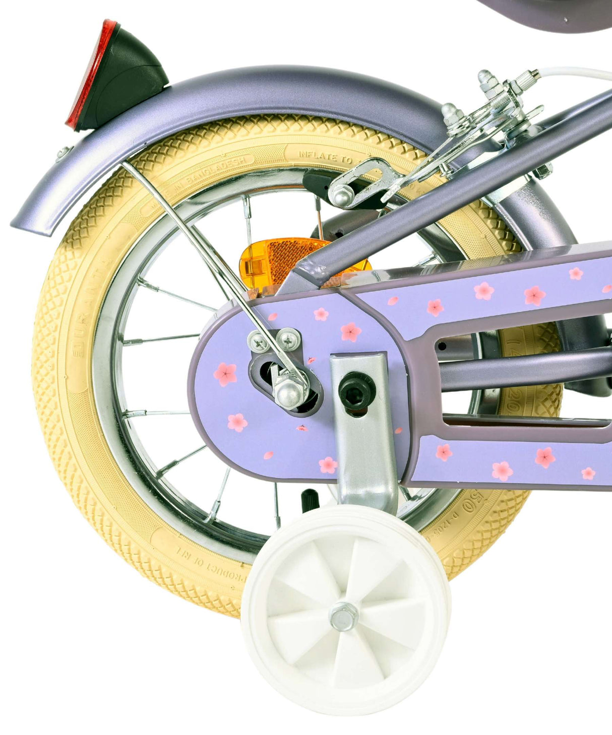 Volare Blossom Kinderfahrrad – Mädchen – 12 Zoll – Lila – zwei Handbremsen
