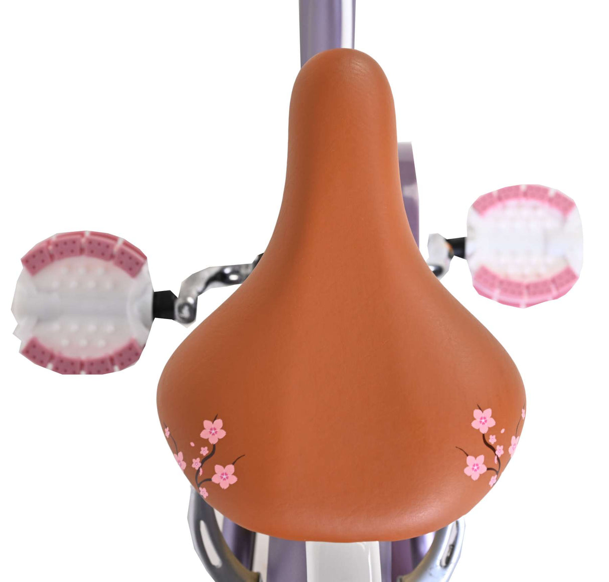 Volare Blossom Kinderfahrrad – Mädchen – 16 Zoll – Lila – zwei Handbremsen