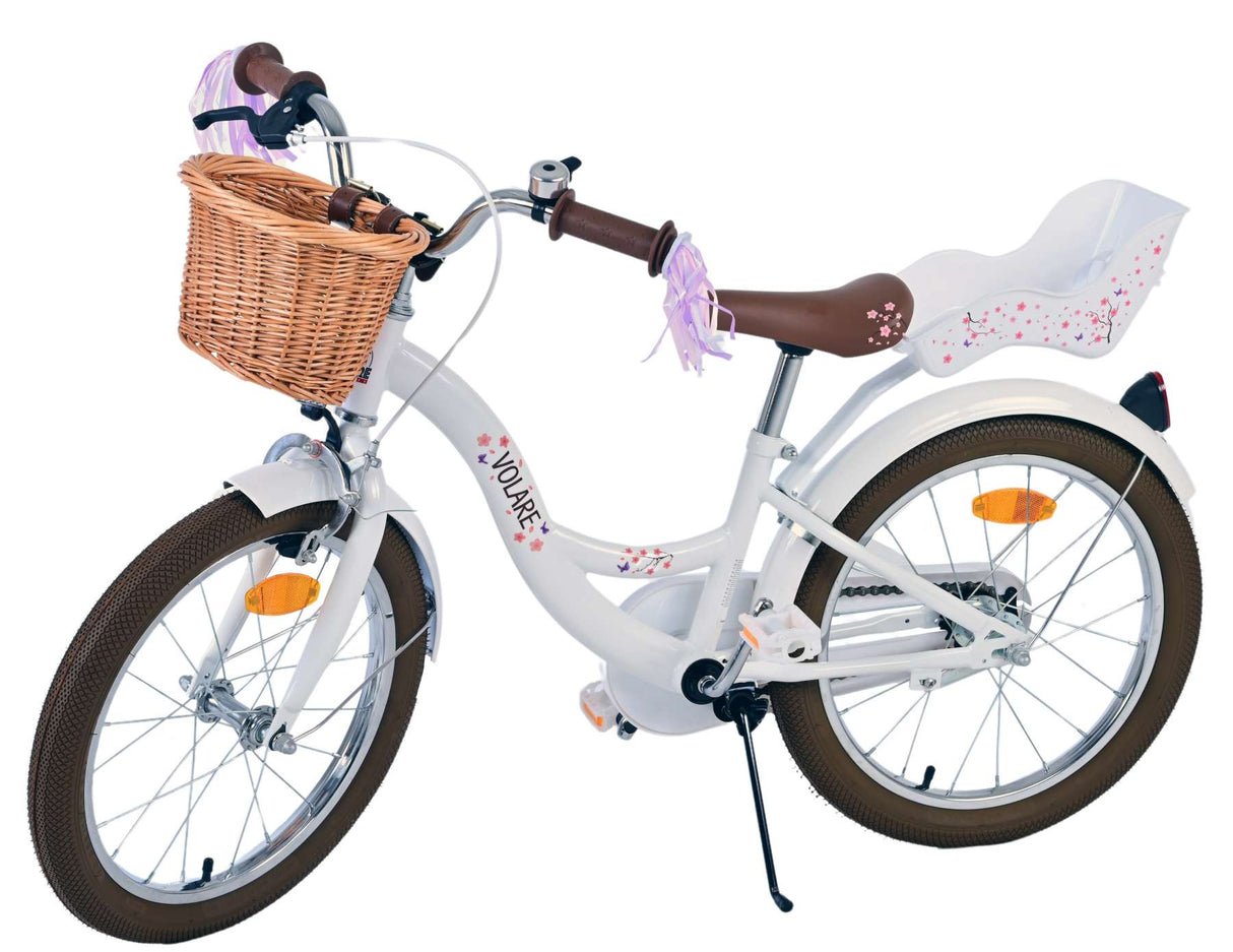 Volare Blossom Children's Bike Girls 18 Zoll Weiß