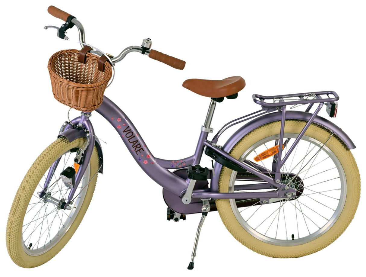 Volare Blossom Kinderfahrrad - Mädchen - 20 Zoll - Lila