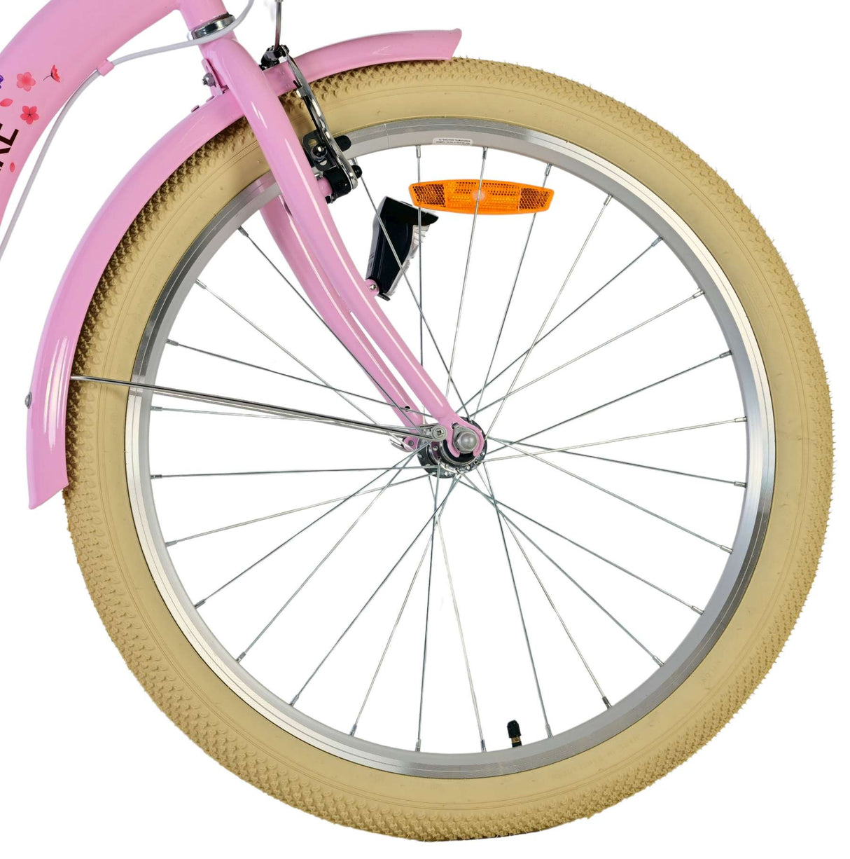 Volare Blossom Kinderfahrrad – Mädchen – 24 Zoll – Pink – zwei Handbremsen