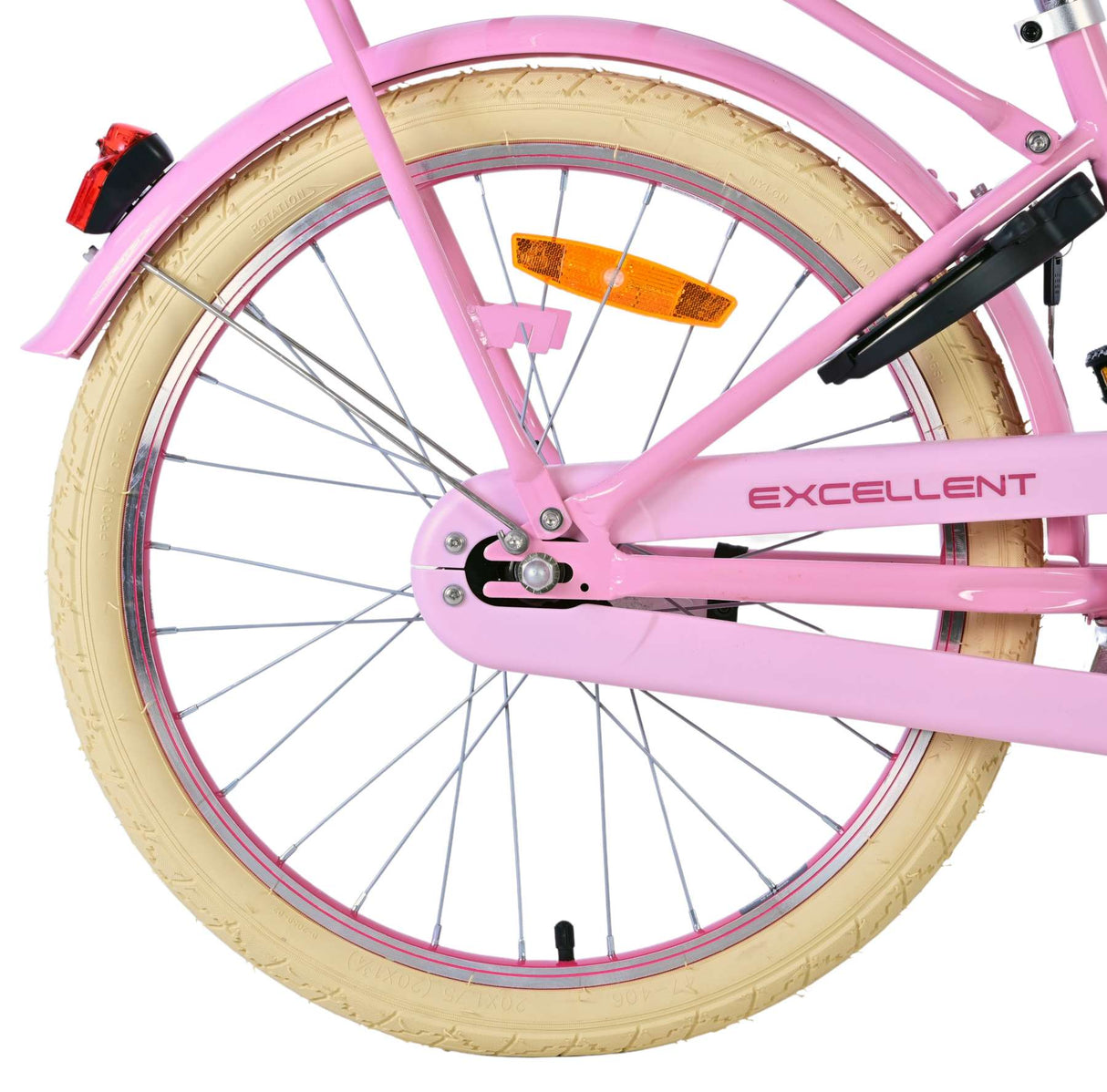 Volare Exzellente Kinderfahrrad - Mädchen - 20 Zoll - Pink - 3 Zahnräder