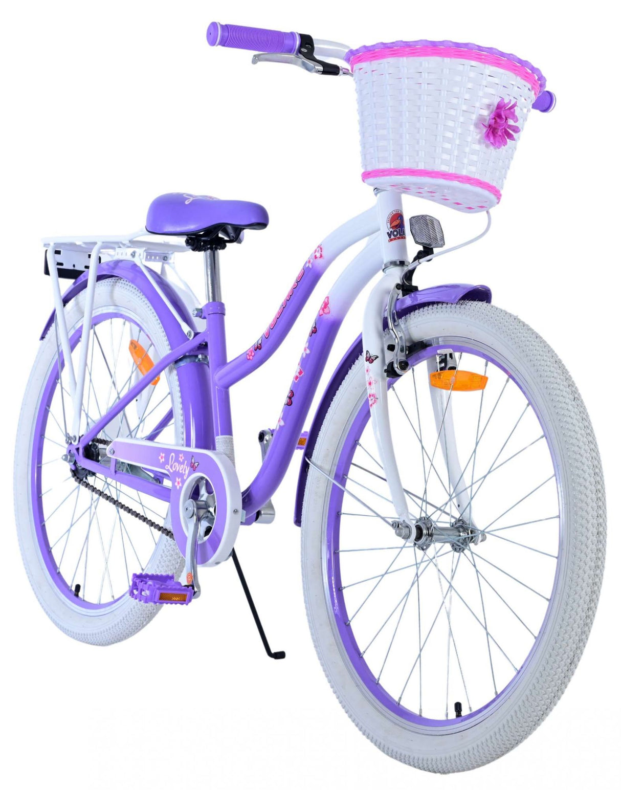 Volare schönes Kinderfahrrad – Mädchen – 24 Zoll – Lila