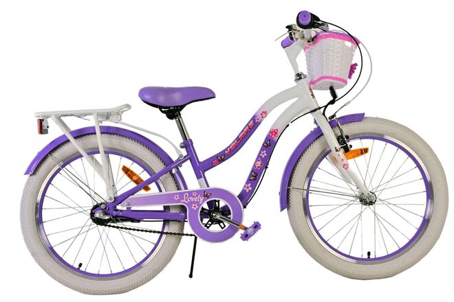 Volare schönes Kinderfahrrad – Mädchen – 20 Zoll – Lila – 3 Gänge