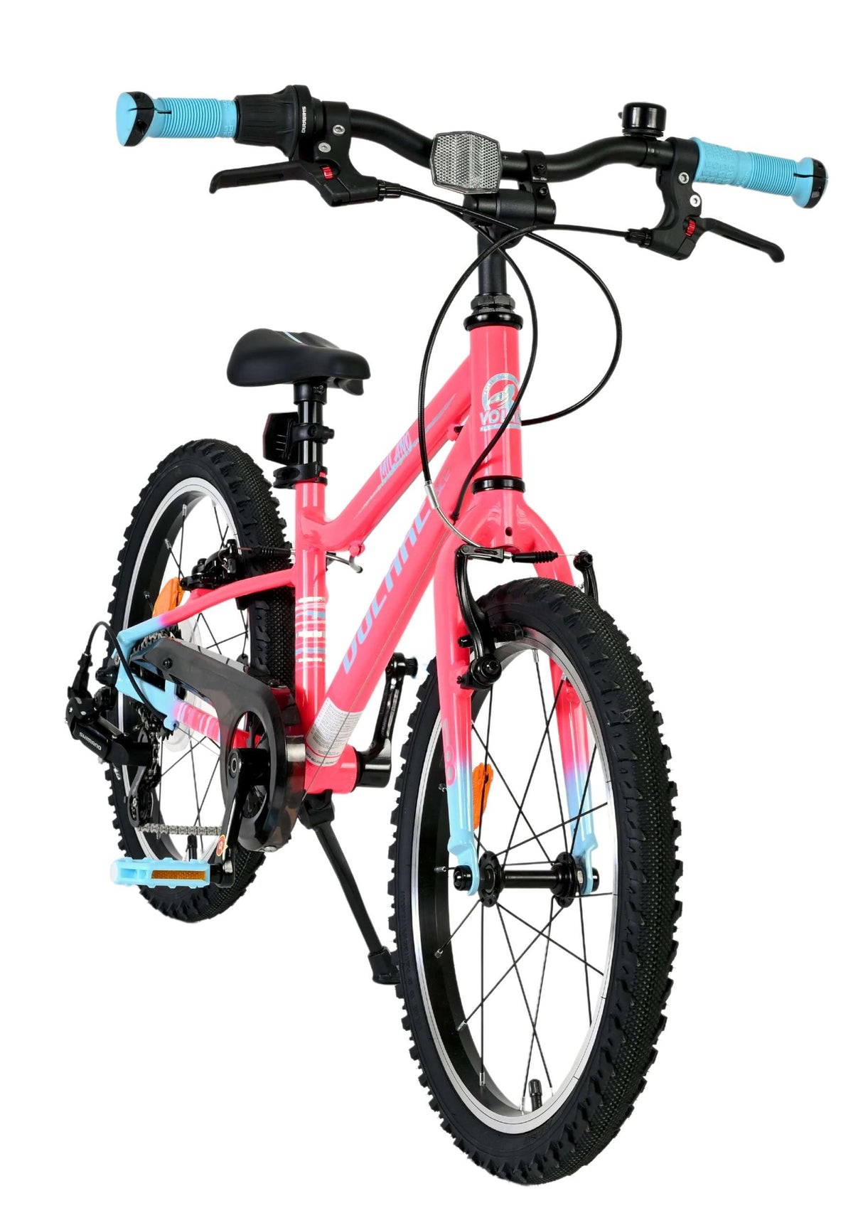 Volare milano kinderfiets - meisjes - 18 inch - roze - 6 speed - twee handremmen