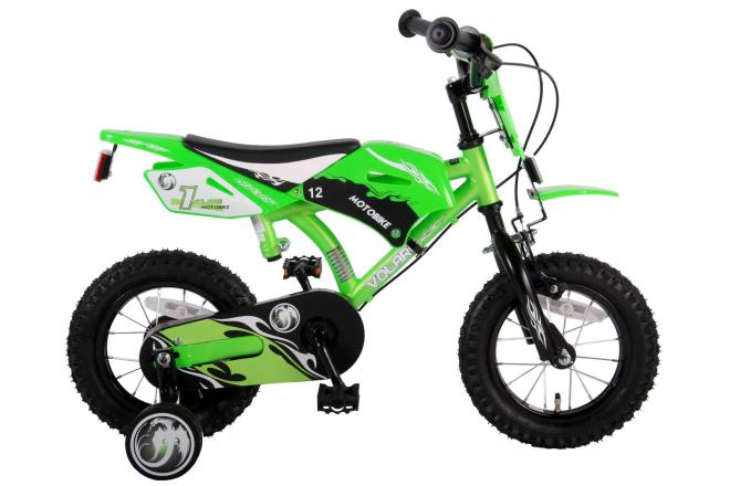 Volare Motorrad Kinderbike Jungen 12 Zoll grün zwei Handbremsen