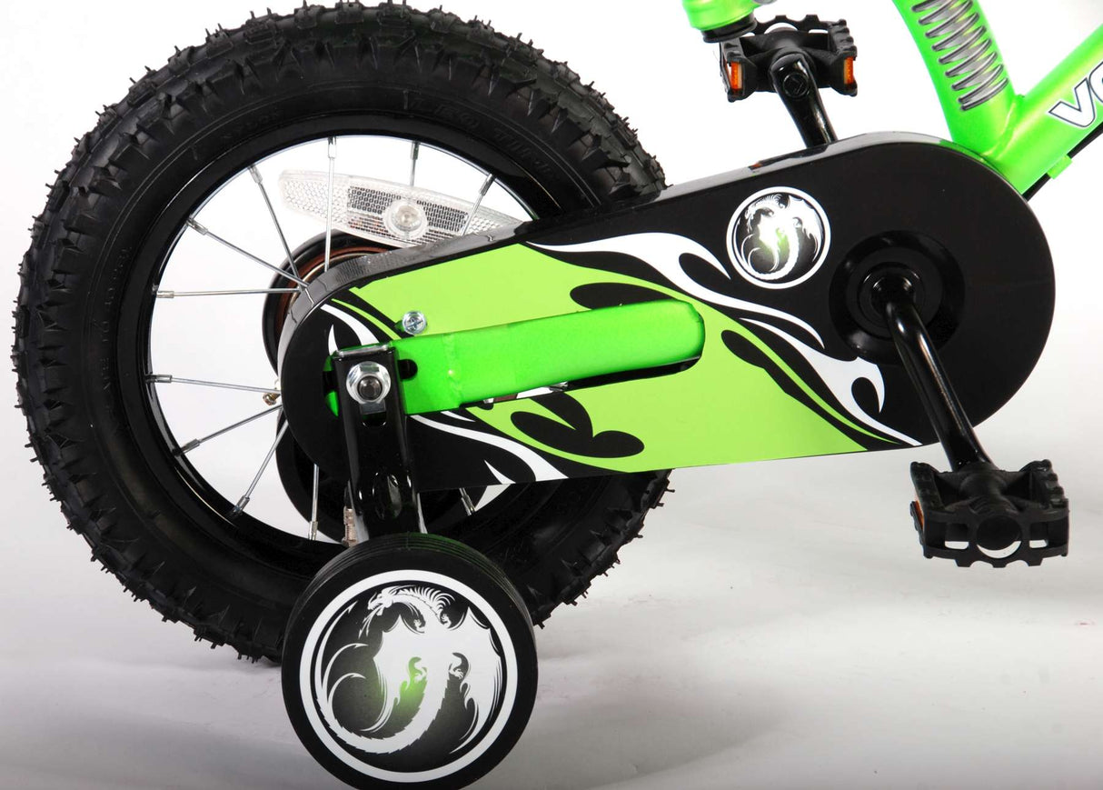 Volare Motorrad Kinderbike Jungen 12 Zoll grün zwei Handbremsen