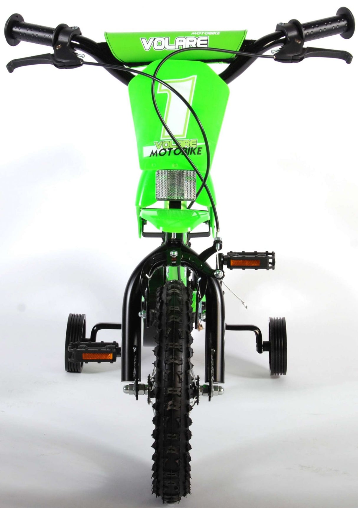 Volare Motorrad Kinderbike Jungen 12 Zoll grün zwei Handbremsen