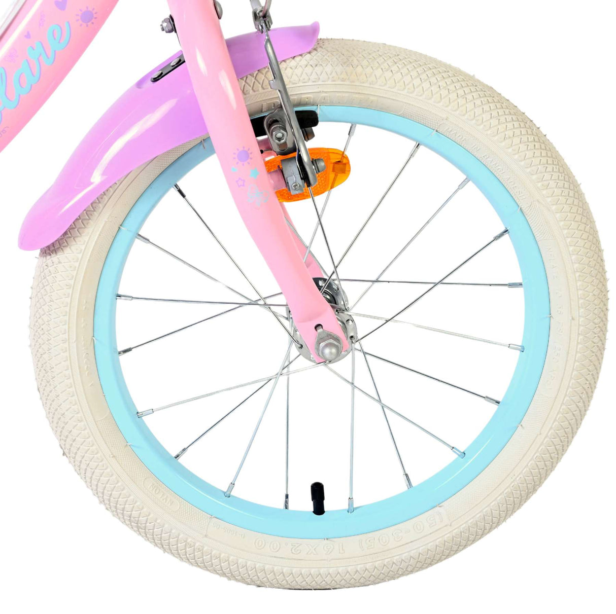 Volare Olivia Kinderfahrrad – Mädchen – 16 Zoll – Pink – zwei Handbremsen