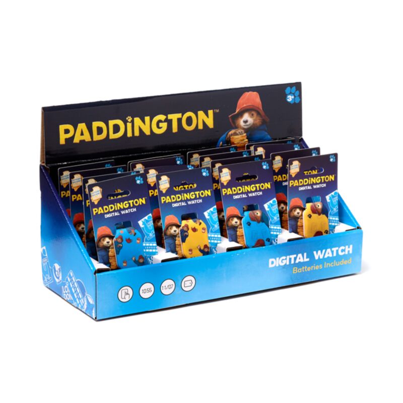 Digitale Silikonuhr mit Paddington-Bär