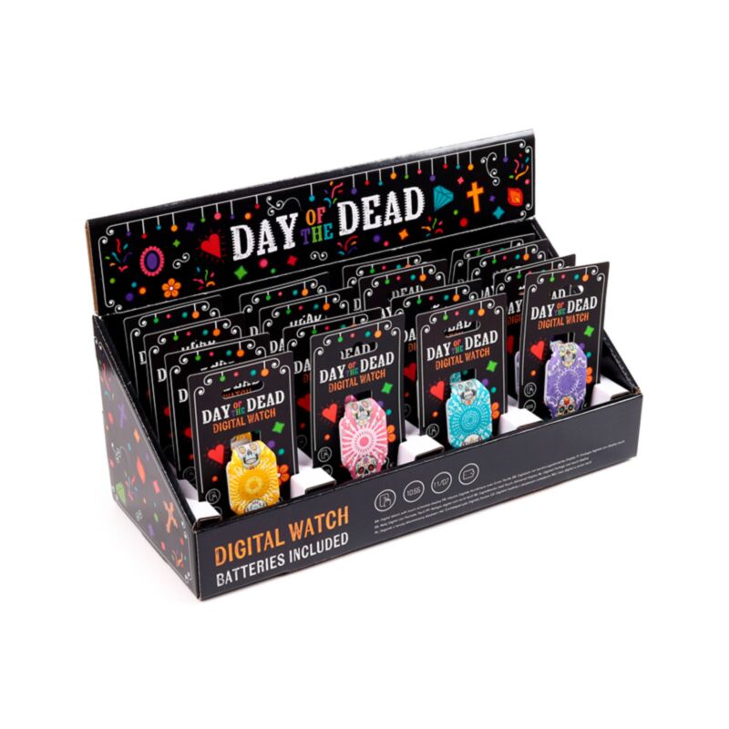 Dia de los muertos digitale Silikonuhr