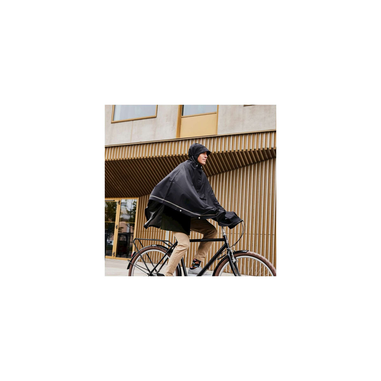 WeatherGoods Schweden Poncho Imbris Black S M.