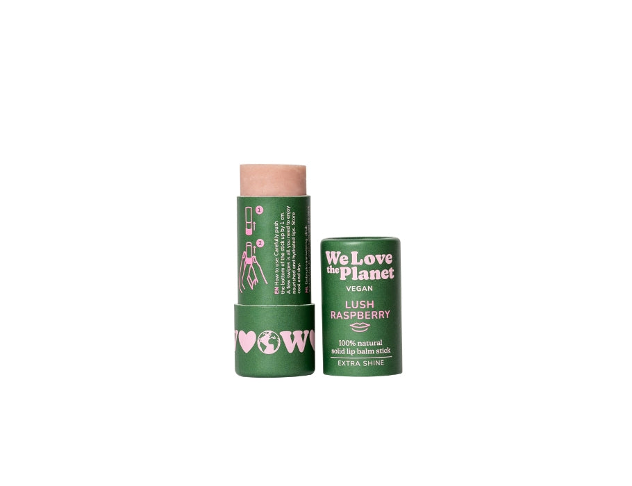 Wir lieben den Planeten-Lippenbalsam – üppige Himbeere – vegan