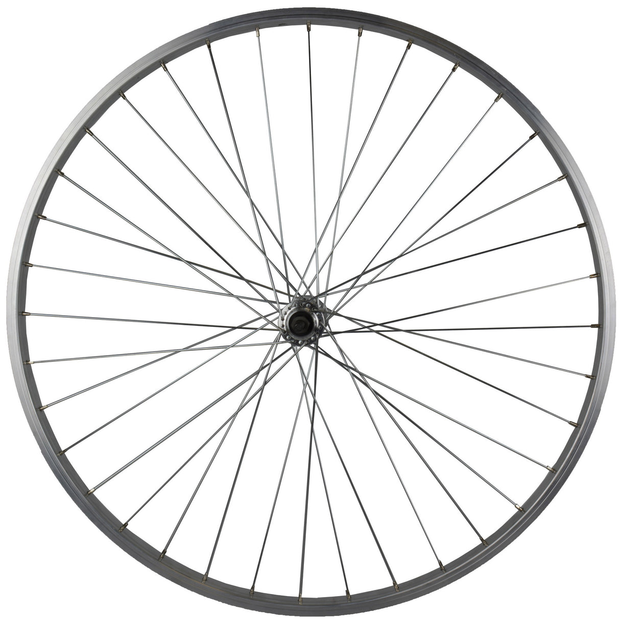 ROLAND Vorderrad P24 28 36 g feste Achse Alu Silber