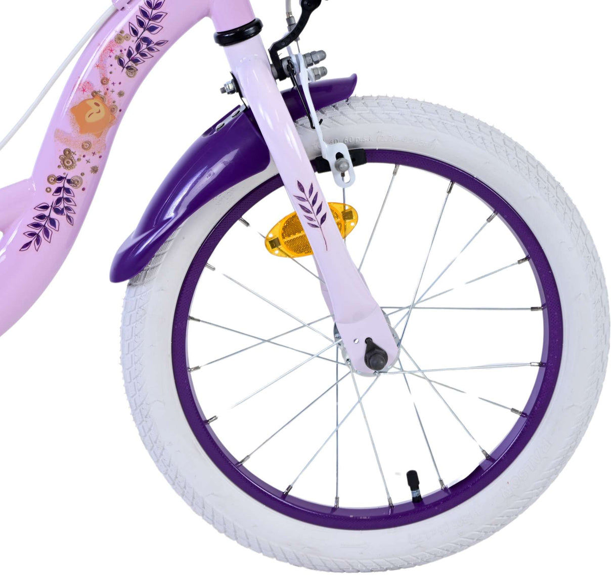 Wunsch Disney Wish Kinderfahrrad - Mädchen - 16 Zoll - Lila - Zwei Handbremsen