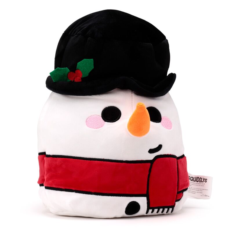 Plüsch-Squidglys, festlicher Weihnachtsmann, Cole, der Schneemann