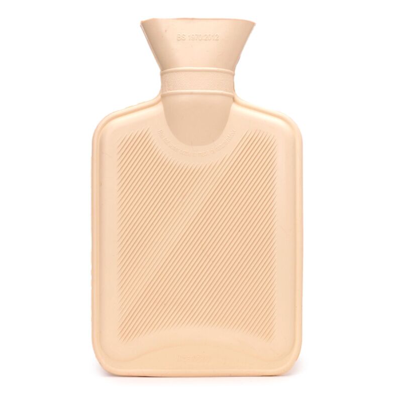 Weihnachtsmann-Wärmflasche, 650 ml, Plüschbezug