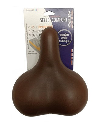 Selle Komfort Sattel Catana Brown Memory Foam
