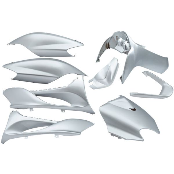 Kantenspeicher 9 -Stück für Yamaha Jog R MBK Machg - Metallic Silber