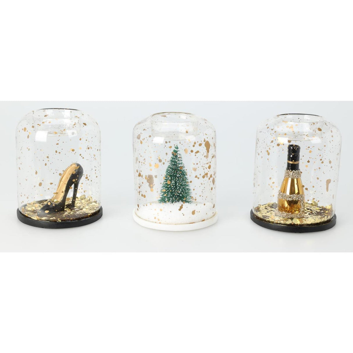 Home styling theelichthouder met sequins