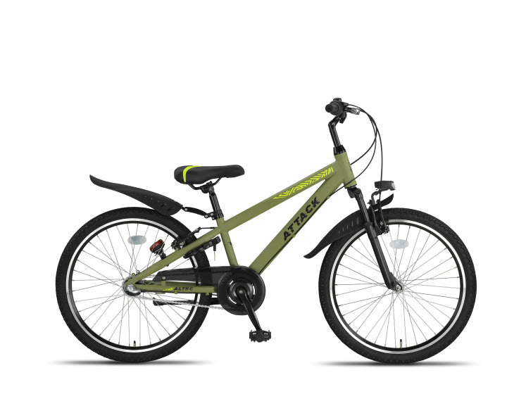Altec Attack MTB 24 Zoll Jungen 3G V-Bremsen Armeegrün