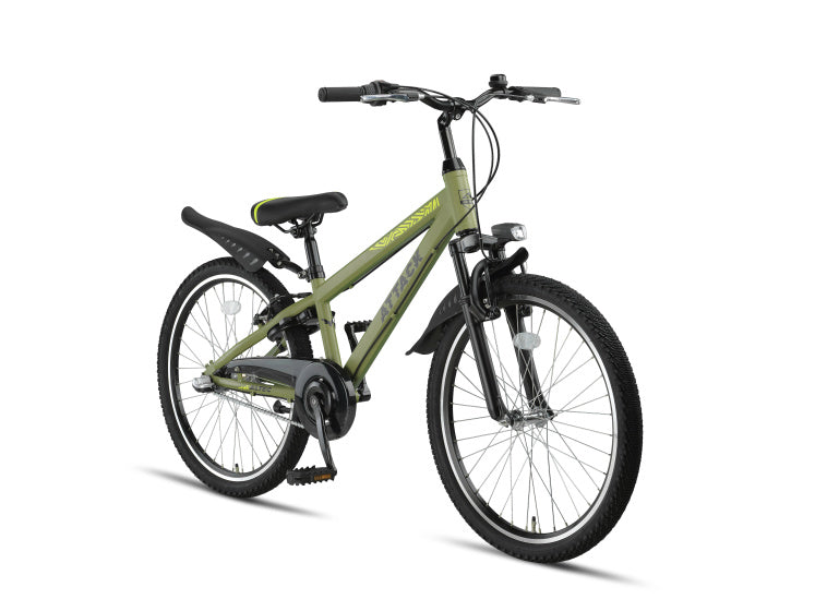 Altec Attack MTB 24 Zoll Jungen 3G V-Bremsen Armeegrün