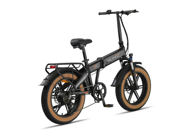 Altec Cross Fatbike Faltrad 20 Zoll 39 cm Unisex 7V Scheibenbremse mattschwarz