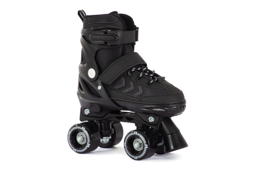 Aventuri verstellbare Rollschuhe Semi-Softboot schwarz Größe 35-38 (m)