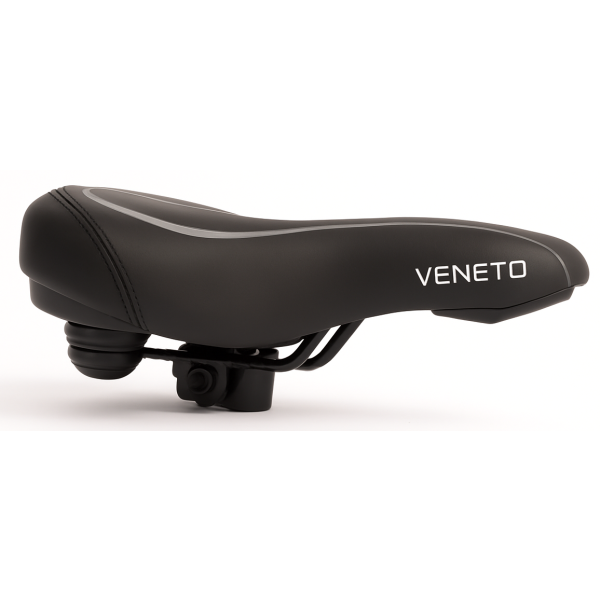 Edge Bicycle Sattel Veneto inkl. Rückhalterung und Hinterlicht - schwarz