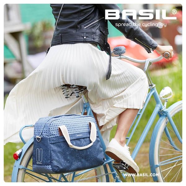 Basil Bohème Fahrrad Umhängetasche - grün, 18l