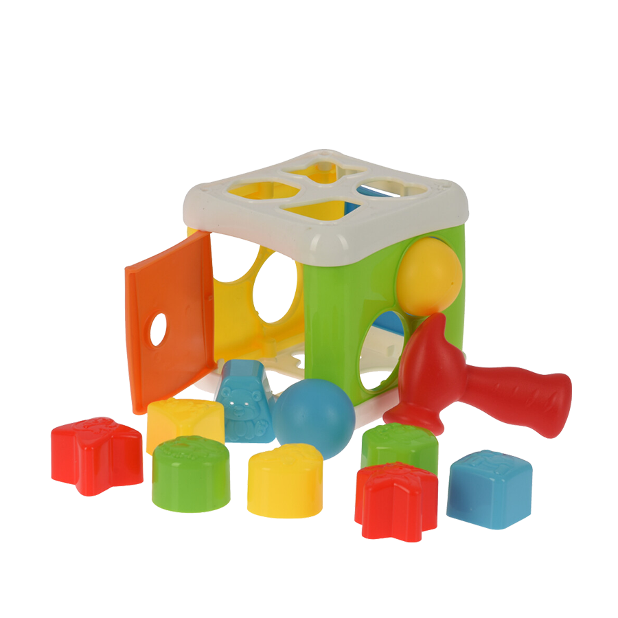 Babyspeelgoed sort beat cube