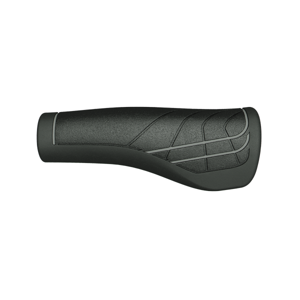 Herrmans Linie DD36 - Ergonomisch einstellbarer Fahrradgriff (125 mm) - Schwarzgrau