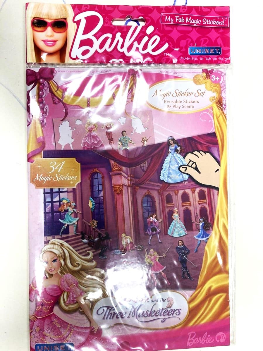 Van der Doelen Barbie Fensteraufkleber mit Panoramakarte 34 Aufkleber