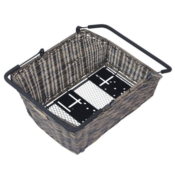 Basil Fahrradkorb Cento Rattanoptik Multisystem 41 x 25 x 12 cm - Braun
