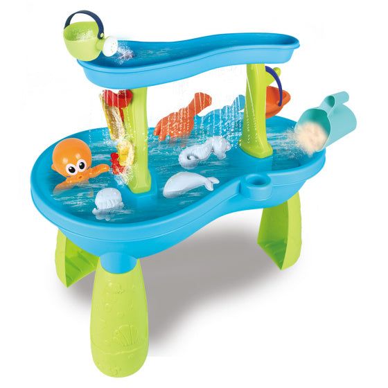 Strandspielzeug Sand und Wassertisch mit Accessoires 19-Piece