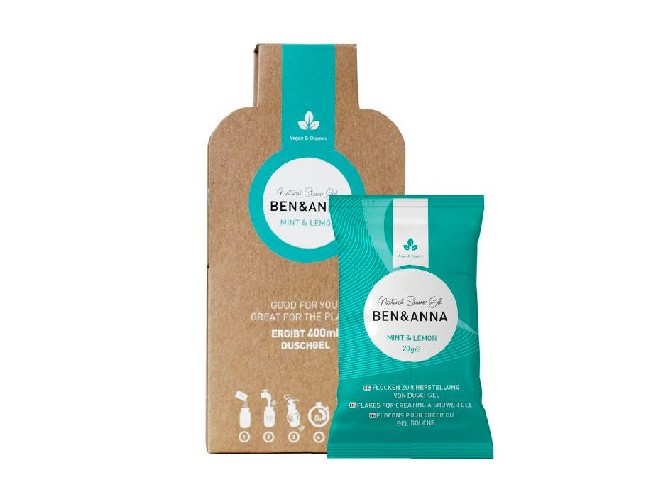 Ben Anna Duschgel - Flocken - Minze Zitrone - 2x20gr.