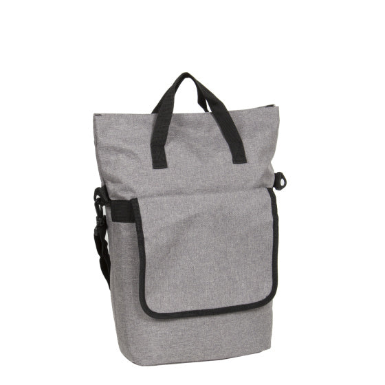 Bike Drops Shopper Fahrradtasche mit Schultergurt Nylon 12l grau