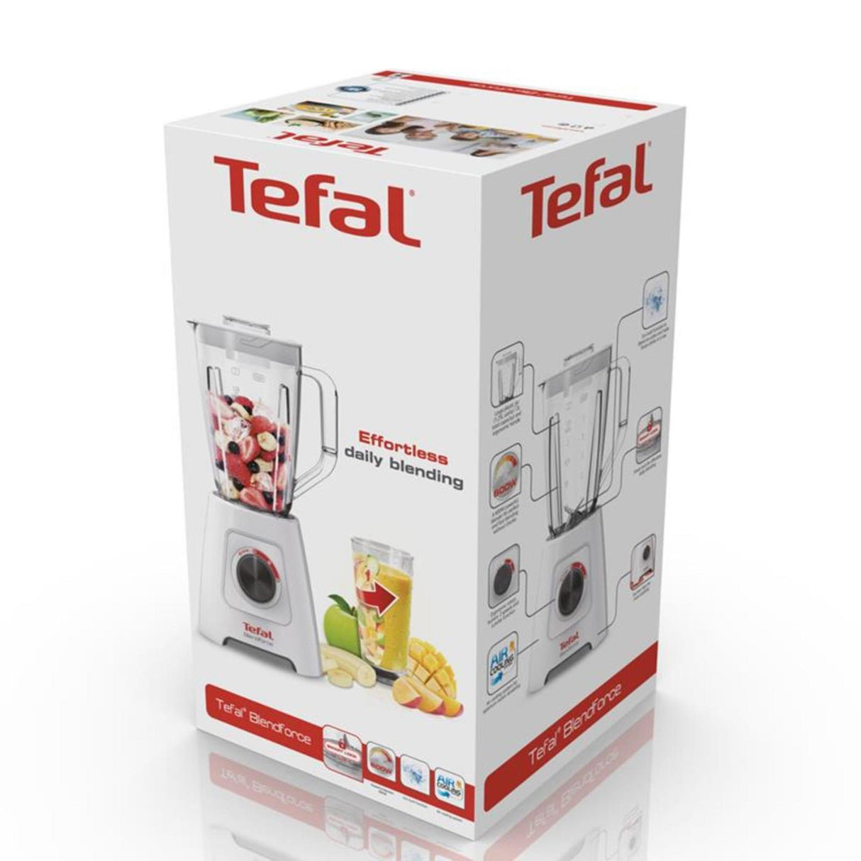 Tefal Mixer Blendforce Kunststoff weiß