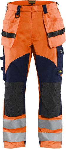 Blåkläder multinorm inherent werkbroek 15891513 | high vis oranje marineblauw | maat 48 - 7330509720981