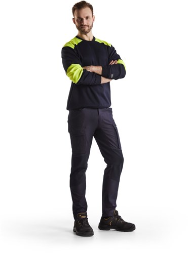 Blåkläder multinorm werkbroek inherent met stretch 14861512 | marineblauw | maat 54 - 7330509661956