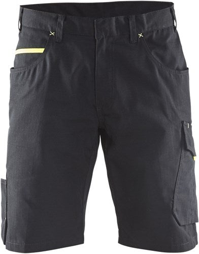 Blåkläder service short 14991330 | zwart high vis geel | maat 58 - 7330509549704