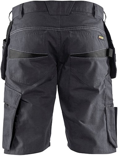 Blåkläder service short met spijkerzakken 14941330 | medium grijs zwart | maat 52 - 7330509688854