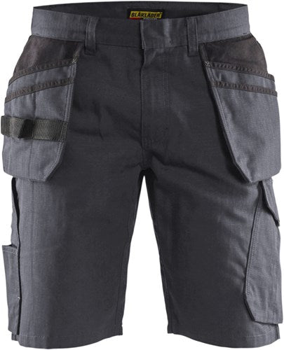 Blåkläder service short met spijkerzakken 14941330 | medium grijs zwart | maat 58 - 7330509688885